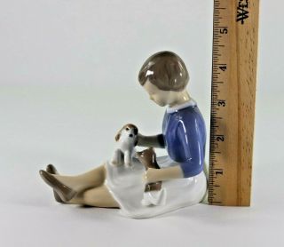 Vintage Bing and Grondahl B&G Girl with Cat and Dog,  No.  2333 8