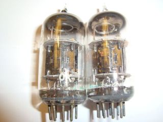 One Pair Rca Military Grade 5751 Black Plate Tubes,  Very Good Ratins