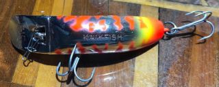 Luhr Jensen Usa Vintage Kwikfish K - 15 K15 Flame Thrower Rattels