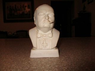 Vintage Rare Winston S.  Churchill Bust Measures Over 5 " Tall