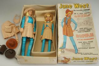 Vintage Marx Jane West Cowgirl Action Figure Accessories & Josie West
