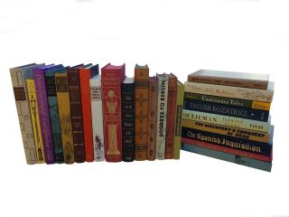 Premium Vintage (folio Society) Books By The Foot - Approx 10 Books