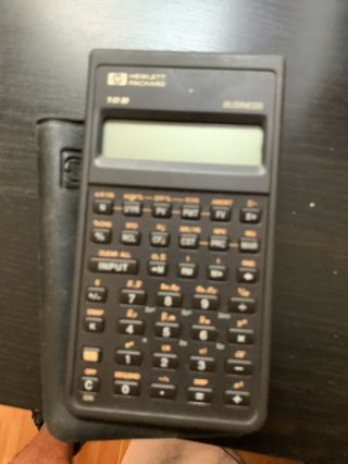 Vintage Hewlett Packard 10b Business Calculator W Case