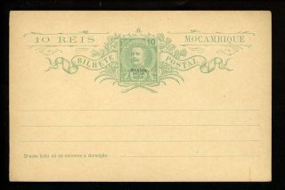 Postal Stationery H&g 4 Nyassa Postal Card 1903 Vintage