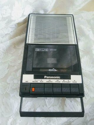 Vintage Panasonic Slimline Cassette Player Recorder Model Rq - 2103