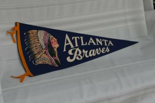 Vintage Atlanta Braves Pennant (mid 60 