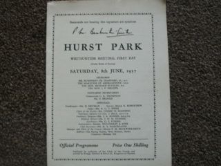 vintage Hurst park horse racing programmes 1950s/60s 4