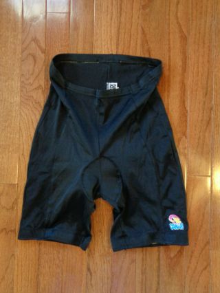 Vintage Canari Padded Nylon/lycra Cycling Shorts,  Black,  Small
