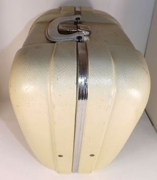 Amf Bowling Ball Hard Plastic Clam Shell Case Vtg 50s Mid Century Atomic Retro