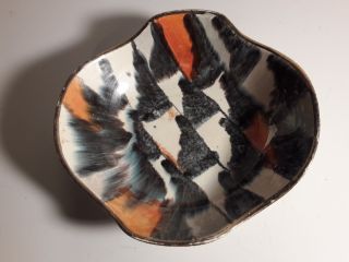 Mid Century Modern Vintage West Germany Ceramic Art Pottery Bowl /dish 9 " Dia