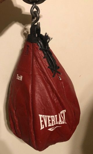 Vintage Everlast Speed Punching Bag With Swivel Mount