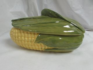 Vintage Corn King 74 Covered Casserole Dish 1.  5 Qt From Shawnee Pottery