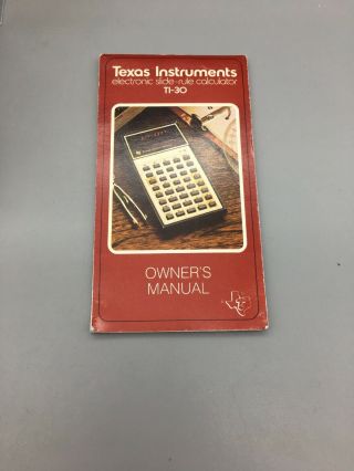 Vintage Texas Instruments TI - 30 Scientific Calculator with Blue Case C10 3