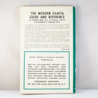 Modern Exakta Guide and Reference book incl Exakta I & II - 2