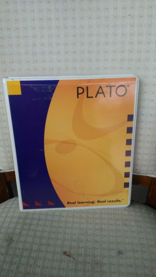 Vintage Software Educational Set Plato Real Learning Mathematics,  Reading Cds