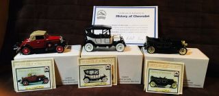 Vintage National Motor Museum History Of Chevrolet Cars Set Of 3