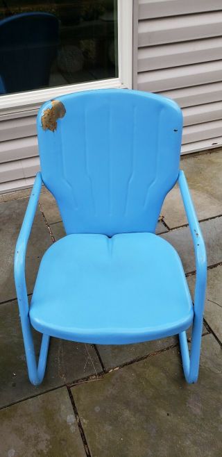 2 Retro Vintage Style Metal Patio/Lawn Chairs,  Waiting for Offer 2