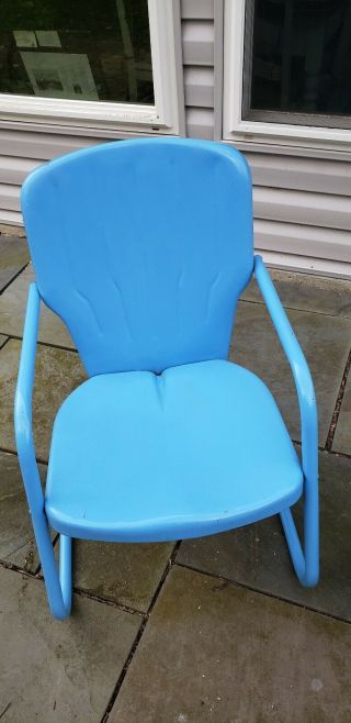 2 Retro Vintage Style Metal Patio/Lawn Chairs,  Waiting for Offer 3