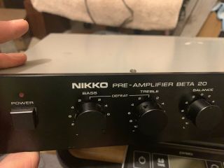 Nikko Beta 20 Pre - Amplifier Fine 4