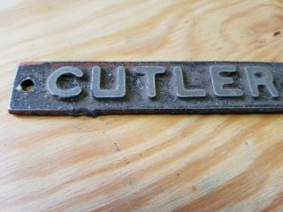 Vintage Cutler Hammer Name Plate 2