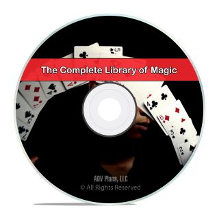 Vintage Library Of Magic,  Tricks,  Magicians,  Learn How To Do,  109 Books Dvd H50