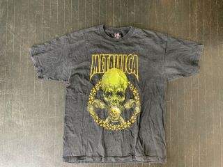 Vintage 2001 Metallica Pushead T - Shirt Sz Xl Black " No Leaf Clover " Giant