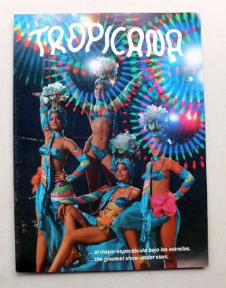 Vintage 1988 Tropicana Cuba Program Exotic Female Dancers Women Sexy Photos