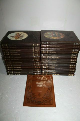 Time - Life The Old West Series Complete 26 Volume Leatherette Set,  Master Index