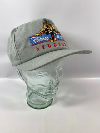 Vintage 1987 Disney Mgm Studios Cap Embroidered Adjustable Made In Usa E6