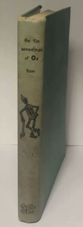 Old Book The Tin Woodman Of Oz By L.  Frank Baum 1918 Hardcover Illustrated