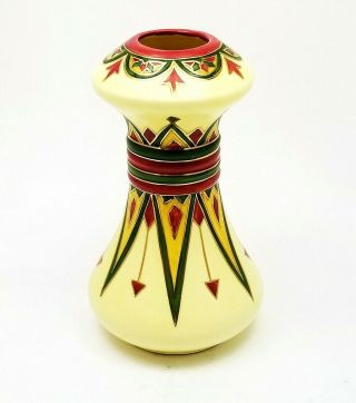 Vintage Hand Painted Austrian Arts & Crafts Movement Vase Finno - Ugric Design