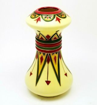 Vintage Hand Painted Austrian Arts & Crafts Movement Vase Finno - Ugric Design 2