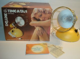 Vintage Deluxe Time A Tan Suntanner Sun Tan Lamp Light
