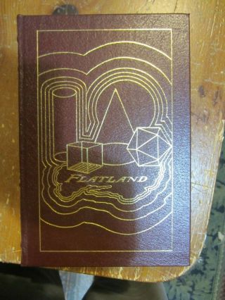 Flatland: A Romance Of Many Dimensions By A Square (edwin Abbott) Easton Leather