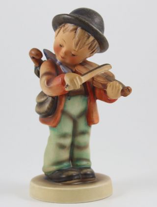 Hummel Goebel Little Fiddler Tmk - 3 4 Vintage,  Porcelain No Crazing