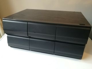 Vintage Black Ash 6 Drawer Draw Cassette Tape Storage Unit Holds 72 Cassettes
