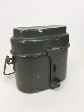 Vintage Military Metal Container Made In Poland Aluminium Army Storage