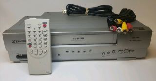 Emerson Ewv404 Hi - Fi Vcr 4 Head Video Vhs Player With Remote And Av Cables