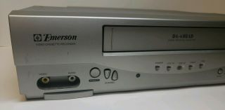 Emerson EWV404 Hi - Fi VCR 4 Head Video VHS Player With Remote And AV Cables 2