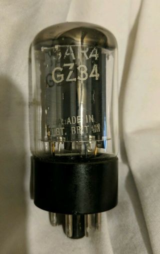 Amperex Gz34 5ar4 Made In Gt.  Britain Rectifier Audiophile