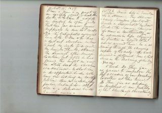 manuscript preacher ' s note - book 1845 - 50 methodist (?) prayers ect 2