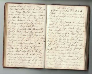 manuscript preacher ' s note - book 1845 - 50 methodist (?) prayers ect 4