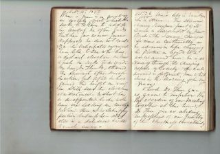 manuscript preacher ' s note - book 1845 - 50 methodist (?) prayers ect 5