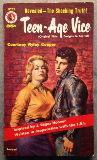 Teen - Age Vice 1957 Juvenile Delinquents Dope Sex Gangs Vintage Paperback Pulp