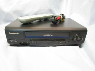 Panasonci Pv - V4021 Vcr Vhs Player Recorder W/ Remote &