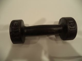 3 Lb Pound Vintage York Cast Iron Dumbbells Weights,  Office/paper Weight/stress