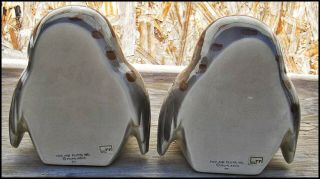 Vtg 1978 FITZ and FLOYD Inc.  HP Pair OWL BOOKENDS Figurines JAPAN Cute 3