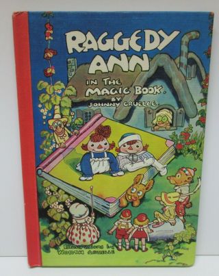 Raggedy Ann And Andy In The Magic Book Vintage Hardcover 1961 Very Good
