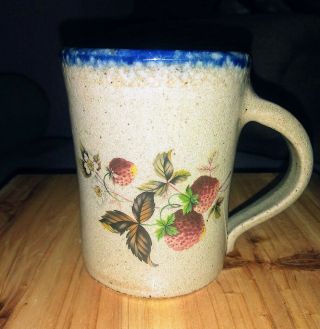 Vintage Monroe Salt Pottery Maine Chippendale Coffee Cup