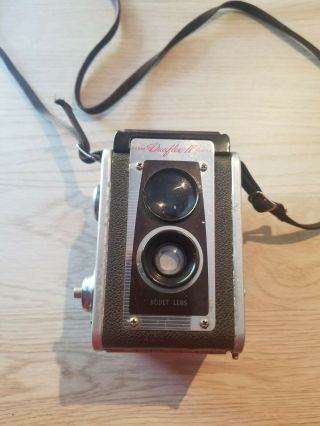 Kodak Duaflex Iv Box Camera Vintage Kodet Lens Uses 620 Film Pitted Veiw Finder